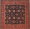 6' Hand Knotted Tabriz Square Area Rug