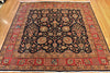 6' Hand Knotted Tabriz Square Area Rug