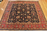 6' Hand Knotted Tabriz Square Area Rug