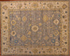 8x10 Hand Knotted Oushak Area Rug