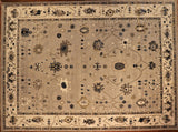 10x14 Hand Knotted Oushak Area Rug