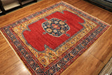 8x10 Hand Knotted Heriz Area Rug