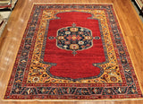 8x10 Hand Knotted Heriz Area Rug