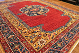 8x10 Hand Knotted Heriz Area Rug