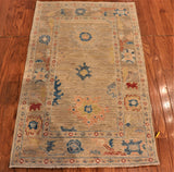 2x4 Hand Knotted Oushak Area Rug