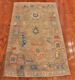 2x4 Hand Knotted Oushak Area Rug