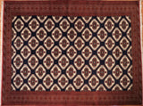 8x11 Hand Knotted Bokhara Area Rug