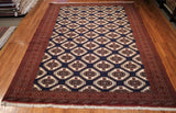 8x11 Hand Knotted Bokhara Area Rug