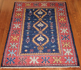 3x4 Hand Knotted Tribal Area Rug