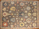 8x10 Hand Knotted Oushak Area Rug