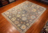 8x10 Hand Knotted Oushak Area Rug