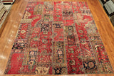 8x10 Hand Knotted Vintage Patchwork Area Rug