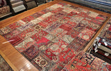 10x13 Hand Knotted Vintage Patchwork Area Rug