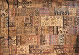 13x20 Hand Knotted Vintage Patchwork Area Rug
