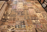13x20 Hand Knotted Vintage Patchwork Area Rug