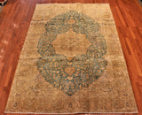 7x10 Hand Knotted Vintage Area Rug