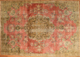 7x10 Hand Knotted Vintage Area Rug