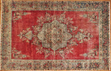 6x10 Hand Knotted Vintage Area Rug