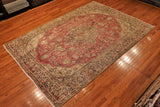 7x9 Hand Knotted Vintage Area Rug