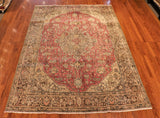 7x9 Hand Knotted Vintage Area Rug