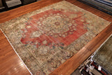 9x11 Hand Knotted Vintage Area Rug