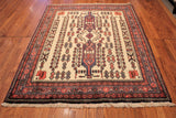 5x7 Hand Knotted Persian Tribal Area Rug