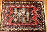 5x7 Hand Knotted Persian Tribal Area Rug