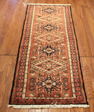 2x6'6 Hand Knotted Persian Tribal Runner