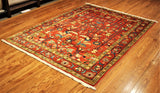 6x7 Hand Knotted Persian Area Rug