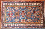 4x6 Hand Knotted Kazak Area Rug