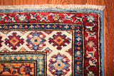 4x6 Hand Knotted Kazak Area Rug