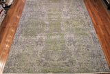 8x11 Hand Knotted Transitional Area Rug