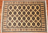 4x6 Hand Knotted Bokhara Area Rug