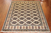 4x6 Hand Knotted Bokhara Area Rug