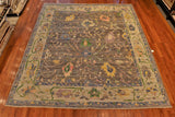 8x10 Hand Knotted Oushak Area Rug