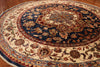 7' Round Hand Knotted Kazak Area Rug