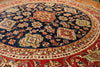 8'8" Round Hand Knotted Kazak Area Rug