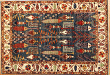 4x6 Hand Knotted Fine Aryana Area Rug