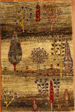 2x3 Hand Knotted Luri Gabbeh Area Rug