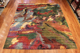 8x10 Hand Knotted Faryab Area Rug