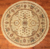 4' Round Hand Knotted Sultan Area Rug