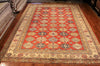 10x13 Hand Knotted Kazak Area Rug