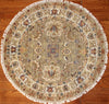 3' Round Hand Knotted Sultan Area Rug