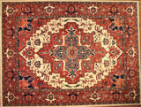 9x12 Hand Knotted Serapi Area Rug