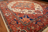 9x12 Hand Knotted Serapi Area Rug