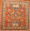 3' Square Hand Knotted Tribal Area Rug