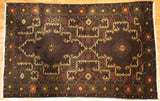 3x5 Hand Knotted Baluchi Area Rug