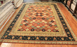 10x14 Hand Knotted Gabbeh Area Rug