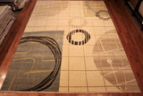 8x11 Hand Knotted Modern Area Rug