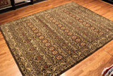 8x10 Hand Knotted Brown Transitional Area Rug